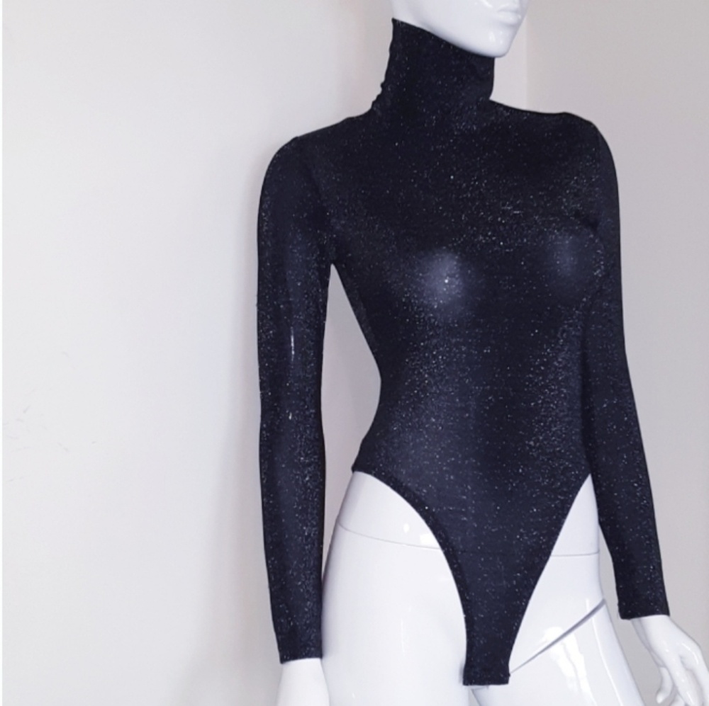 Star high neck bodysuit